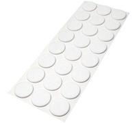 Adsamm® / 24 x feltrini autoadesivi/Bianco/ø 28 mm/Rotondo/piedini per mobili in feltro da 3.5 mm di spessore/pad protettivi per arredi