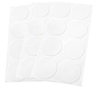 Adsamm® / 24 x feltrini autoadesivi ultrasottili/Bianco/ø 50 mm/Rotondo/piedini per mobili in feltro extra fine da 1.5 mm di spessore/pad protettivi per arredi