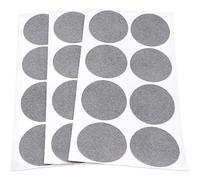 Adsamm® / 24 x feltrini autoadesivi ultrasottili/Grigio/ø 50 mm/Rotondo/piedini per mobili in feltro extra fine da 1.5 mm di spessore/pad protettivi per arredi