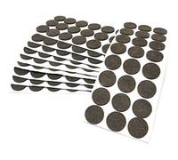 Adsamm® / 240 x feltrini autoadesivi/Marrone/ø 28 mm/Rotondo/piedini per mobili in feltro da 3.5 mm di spessore/pad protettivi per arredi