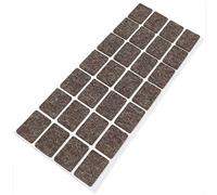 Adsamm® / 28 x feltrini autoadesivi in lana/marrone / 20x30 mm/rettangolari/piedini per mobili in feltro naturale extra soft da 3 mm di spessore/pad protettivi per arredi Adsamm® Quality