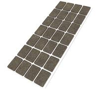 Adsamm® / 28 x feltrini autoadesivi/Marrone / 20x30 mm/Rettangolare/piedini per mobili in feltro da 3.5 mm di spessore/pad protettivi per arredi