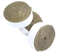 Adsamm® / 3 x rotoli di feltro autoadesivo/Marrone / 24x1000 mm/Nastro/feltro adesivo da 3.5 mm di spessore in nastro/pad protettivi per arredi