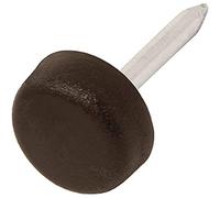 Adsamm PG-N-BR-10-32 32 feltrini in plastica con chiodo, Marrone, Ø 10 mm