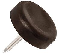 Adsamm PG-N-BR-20-32 32 feltrini in plastica con chiodo, Marrone, Ø 20 mm