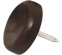 Adsamm PG-N-BR-22-32 32 feltrini in plastica con chiodo, Marrone, Ø 22 mm