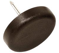 Adsamm PG-N-BR-25-32 32 feltrini in plastica con chiodo, Marrone, Ø 25 mm