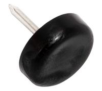 Adsamm PG-N-BL-18-32 32 feltrini in plastica con chiodo, Nero, Ø 18 mm