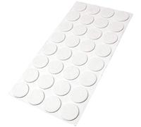 Adsamm® / 32 x feltrini autoadesivi/Bianco/ø 26 mm/Rotondo/piedini per mobili in feltro da 3.5 mm di spessore/pad protettivi per arredi