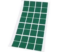 Adsamm® / 32 x feltrini autoadesivi ultrasottili/Verde / 25x25 mm/Quadrato/piedini per mobili in feltro extra fine da 1.5 mm di spessore/pad protettivi per arredi