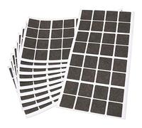 Adsamm® / 320 x feltrini autoadesivi ultrasottili/Marrone / 25x25 mm/Quadrato/piedini per mobili in feltro extra fine da 1.5 mm di spessore/pad protettivi per arredi