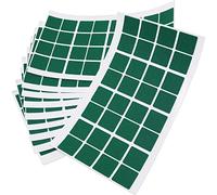 Adsamm® / 320 x feltrini autoadesivi ultrasottili/Verde / 25x25 mm/Quadrato/piedini per mobili in feltro extra fine da 1.5 mm di spessore/pad protettivi per arredi