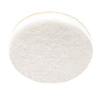 Adsamm® / 4 x feltrini autoadesivi ad alta densità / bianchi / Ø 36 mm / tondi / piedini in feltro extra compatto da 5.5 mm di spessore / pad protettivi per arredi Adsamm® Quality
