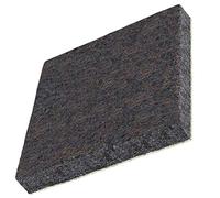 Adsamm® / 4 x feltrini autoadesivi ad alta densità/marrone / 35x35 mm/quadrati/piedini in feltro extra compatto da 5.5 mm di spessore/pad protettivi per arredi Adsamm® Quality