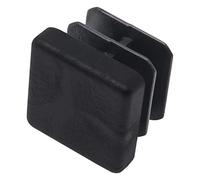 Adsamm® / 4 x puntali alettati a incastro/neri / 16x16-18x18 mm/quadrati/piedini in polietilene per gambe di mobili in tubolare/puntali protettivi per arredi Adsamm® Quality