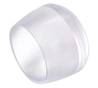 Adsamm® / 4 x puntali avvolgenti esterni / trasparenti / Ø 21 - 22 mm / tondi / piedini in PVC per gambe di mobili tonde / puntali protettivi per arredi Adsamm® Quality