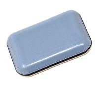 Adsamm® / 4 x scivoli autoadesivi in PTFE / grigio azzurri / 24x34 mm / rettangolari / pad adesivi in PTFE e gomma da 5 mm di spessore / piedini protettivi per arredi Adsamm® Quality