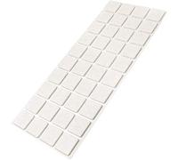 Adsamm® / 40 x feltrini autoadesivi/Bianco / 25x25 mm/Quadrato/piedini per mobili in feltro da 3.5 mm di spessore/pad protettivi per arredi