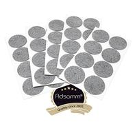 Adsamm® / 40 x feltrini autoadesivi/Grigio/ø 60 mm/Rotondo/piedini per mobili in feltro da 3.5 mm di spessore/pad protettivi per arredi