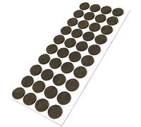 Adsamm® / 40 x feltrini autoadesivi/Marrone/ø 18 mm/Rotondo/piedini per mobili in feltro da 3.5 mm di spessore/pad protettivi per arredi