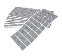 Adsamm® / 400 x feltrini autoadesivi/Grigio / 25x25 mm/Quadrato/piedini per mobili in feltro da 3.5 mm di spessore/pad protettivi per arredi