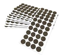 Adsamm® / 400 x feltrini autoadesivi/Marrone/ø 18 mm/Rotondo/piedini per mobili in feltro da 3.5 mm di spessore/pad protettivi per arredi