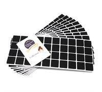 Adsamm® / 400 x feltrini autoadesivi/Nero / 25x25 mm/Quadrato/piedini per mobili in feltro da 3.5 mm di spessore/pad protettivi per arredi