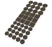 Adsamm® / 44 x feltrini autoadesivi/Marrone/diverse misure/ø 20 mm/ø 28 mm / 25x25 mm/Rotondo, Quadrato/piedini per mobili in feltro da 3.5 mm di spessore/pad protettivi per arredi
