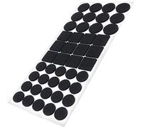 Adsamm® / 44 x feltrini autoadesivi/Nero/diverse misure/ø 20 mm/ø 28 mm / 25x25 mm/Rotondo, Quadrato/piedini per mobili in feltro da 3.5 mm di spessore/pad protettivi per arredi