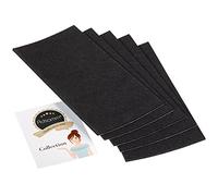 Adsamm® / 5 x fogli di feltro autoadesivo/Nero / 100x200 mm/Rettangolare/piedini per mobili in feltro da 3.5 mm di spessore/pad protettivo per mobili e arredi