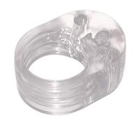 Adsamm® / 5 x paracolpi ad anello per maniglie / trasparenti / ø 16 mm / ad anello / fermaporta ammortizzanti in PVC / salvamaniglie trasparenti per porte/finestre Adsamm® Quality