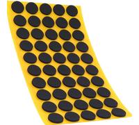 Adsamm® / 50 x antiscivolo autoadesivi/neri/Ø 16 mm/tondi/piedini adesivi antisdrucciolo in gomma espansa EPDM/cuscinetti protettivi per arredi Adsamm® Quality