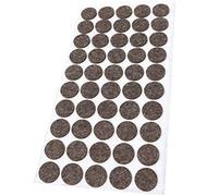 Adsamm® / 50 x feltrini autoadesivi in lana/marrone/Ø 22 mm/tondi/piedini per mobili in feltro naturale extra soft da 3 mm di spessore/pad protettivi per arredi Adsamm® Quality