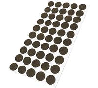 Adsamm® / 50 x feltrini autoadesivi/Marrone/ø 16 mm/Rotondo/piedini per mobili in feltro da 3.5 mm di spessore/pad protettivi per arredi