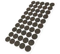 Adsamm® / 50 x feltrini autoadesivi/Marrone/ø 20 mm/Rotondo/piedini per mobili in feltro da 3.5 mm di spessore/pad protettivi per arredi