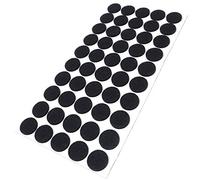 Adsamm® / 50 x feltrini autoadesivi/Nero/ø 22 mm/Rotondo/piedini per mobili in feltro da 3.5 mm di spessore/pad protettivi per arredi