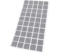 Adsamm® / 50 x feltrini autoadesivi ultrasottili/Grigio / 20x20 mm/Quadrato/piedini per mobili in feltro extra fine da 1.5 mm di spessore/pad protettivi per arredi