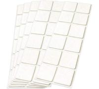 Adsamm Feltrini autoadesivi per mobili 60 pezzi 35x35 mm quadrati Bianco 3,5 mm