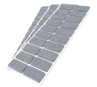 Adsamm® / 60 x feltrini autoadesivi/Grigio / 20x40 mm/Rettangolare/piedini per mobili in feltro da 3.5 mm di spessore/pad protettivi per arredi