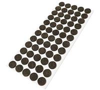Adsamm® / 60 x feltrini autoadesivi/Marrone/ø 14 mm/Rotondo/piedini per mobili in feltro da 3.5 mm di spessore/pad protettivi per arredi
