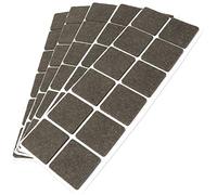 Adsamm® / 60 x feltrini autoadesivi/Marrone / 35x35 mm/Quadrato/piedini per mobili in feltro da 3.5 mm di spessore/pad protettivi per arredi