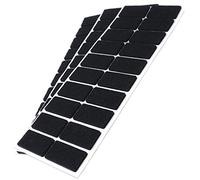 Adsamm® / 60 x feltrini autoadesivi/Nero / 20x40 mm/Rettangolare/piedini per mobili in feltro da 3.5 mm di spessore/pad protettivi per arredi