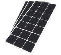 Adsamm® / 63 x feltrini autoadesivi/Nero / 30x30 mm/Quadrato/piedini per mobili in feltro da 3.5 mm di spessore/pad protettivi per arredi