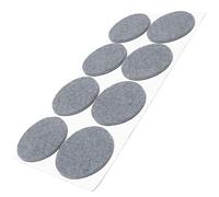 Adsamm® / 8 x feltrini autoadesivi/Grigio/ø 50 mm/Rotondo/piedini per mobili in feltro da 3.5 mm di spessore/pad protettivi per arredi