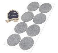 Adsamm® / 8 x feltrini autoadesivi/Grigio/ø 60 mm/Rotondo/piedini per mobili in feltro da 3.5 mm di spessore/pad protettivi per arredi