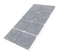 Adsamm® / 8 x feltrini autoadesivi/Grigio / 50x50 mm/Quadrato/piedini per mobili in feltro da 3.5 mm di spessore/pad protettivi per arredi
