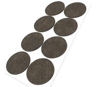 Adsamm® / 8 x feltrini autoadesivi/Marrone/ø 60 mm/Rotondo/piedini per mobili in feltro da 3.5 mm di spessore/pad protettivi per arredi