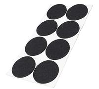 Adsamm® / 8 x feltrini autoadesivi/Nero/ø 50 mm/Rotondo/piedini per mobili in feltro da 3.5 mm di spessore/pad protettivi per arredi