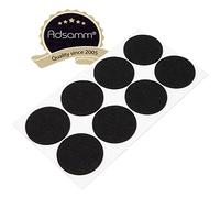 Adsamm® / 8 x feltrini autoadesivi/Nero/ø 60 mm/Rotondo/piedini per mobili in feltro da 3.5 mm di spessore/pad protettivi per arredi