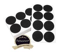 Adsamm® / 80 x feltrini autoadesivi/Nero/ø 60 mm/Rotondo/piedini per mobili in feltro da 3.5 mm di spessore/pad protettivi per arredi
